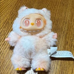 Lafufu  Monster Doll in Pale Peach and White
